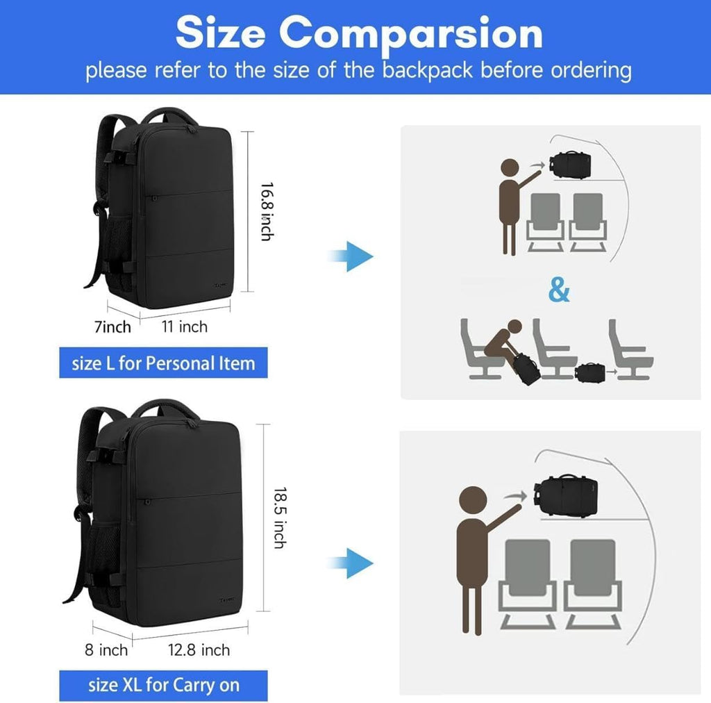 Taygeer Travel Laptop Backpack for Men, Airplane Approved Travel Backpack