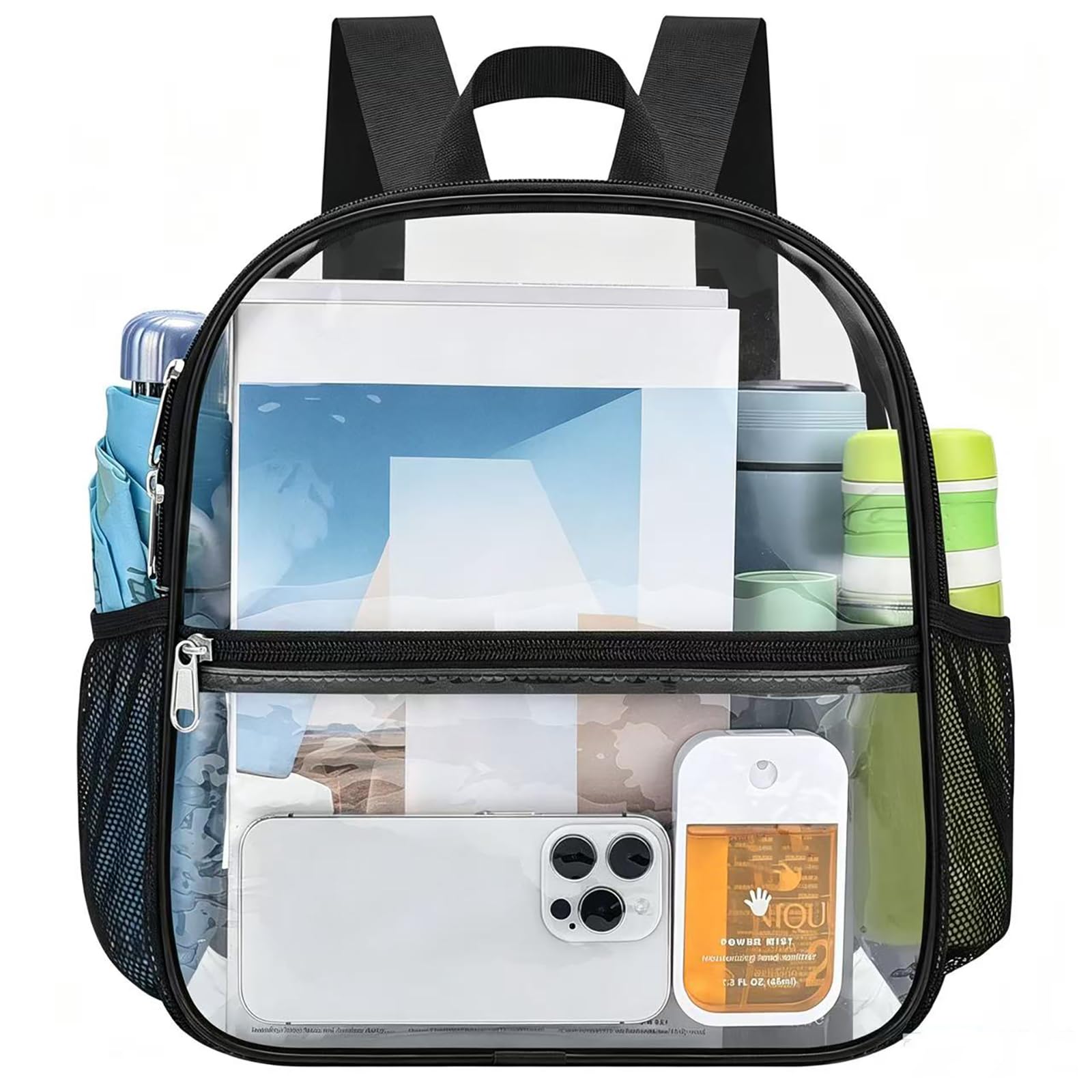 Clear Backpack for Stadium Events Sports Fan Backpack Stadium Bag 12x6x11