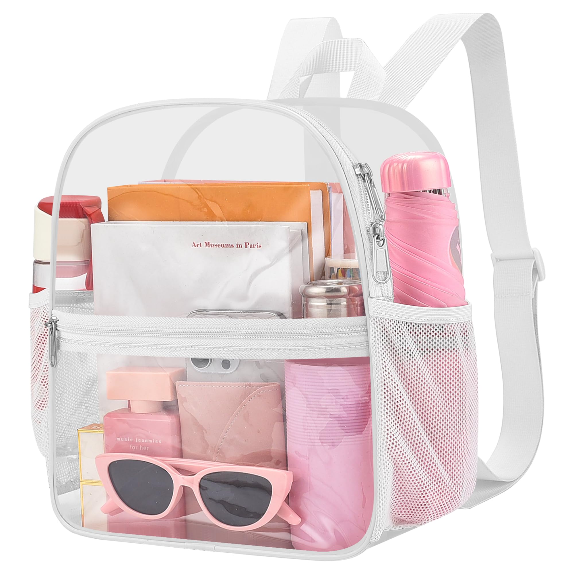 Clear Backpack for Stadium Events Sports Fan Backpack Stadium Bag 12x6x11