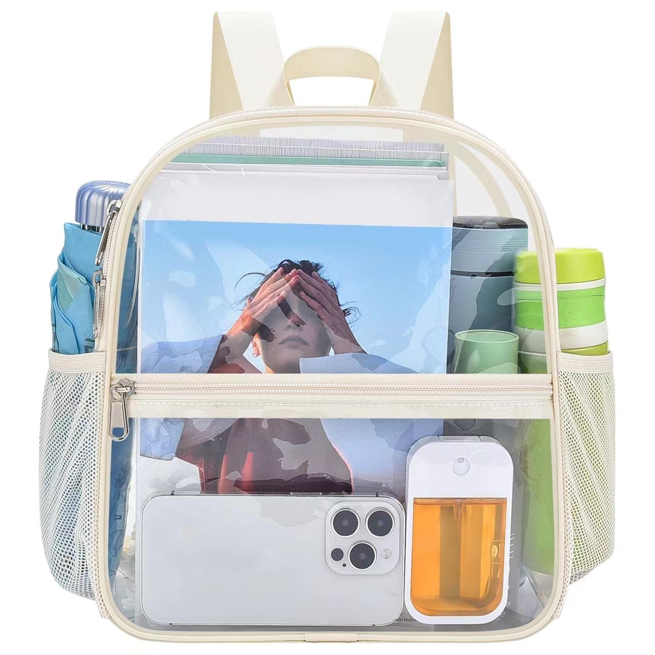 Clear Backpack for Stadium Events Sports Fan Backpack Stadium Bag 12x6x11