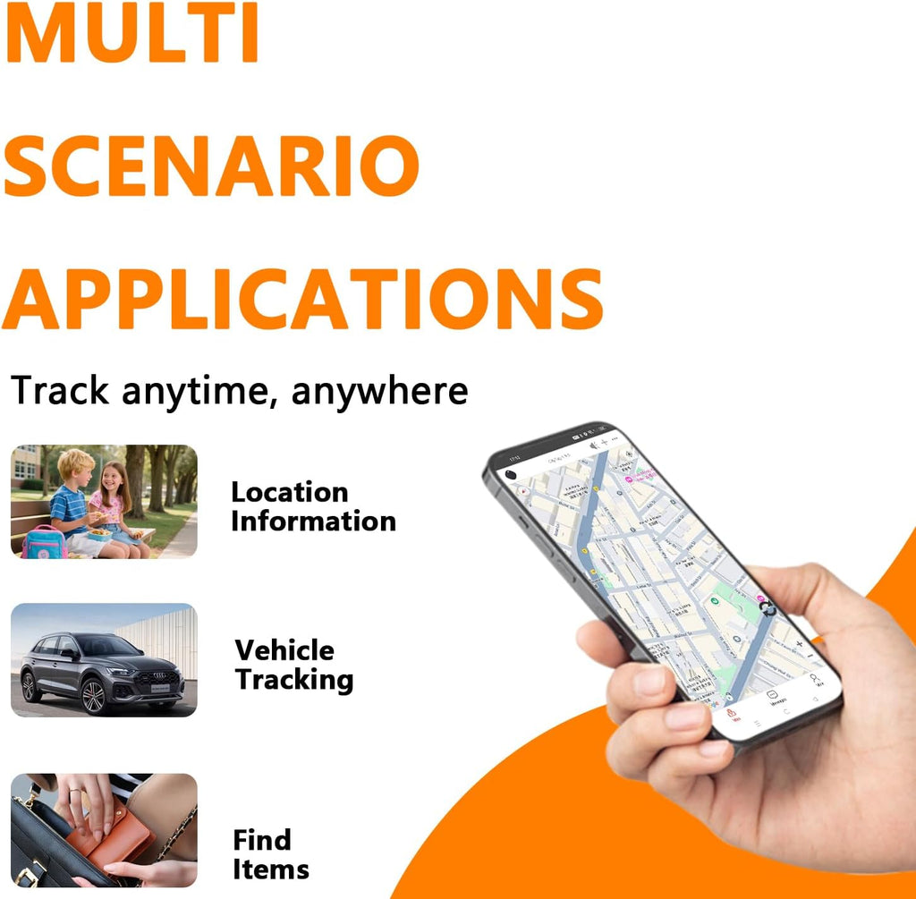 2026 New Model Mini GPS Tracker for Vehicles,No Subscription No Monthly Fee Portable Real-Time Tracking GPS Tracker for Car Kids Dogs Trucks GPS Tracking Device