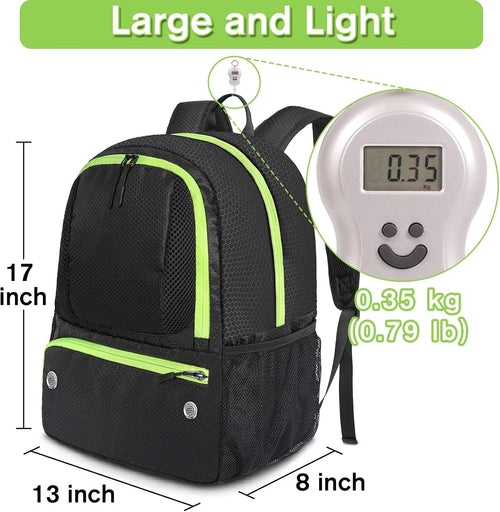 YOREPEK Soccer Backpack, Soccer Bag with Ball Holder and Shoe Compartment