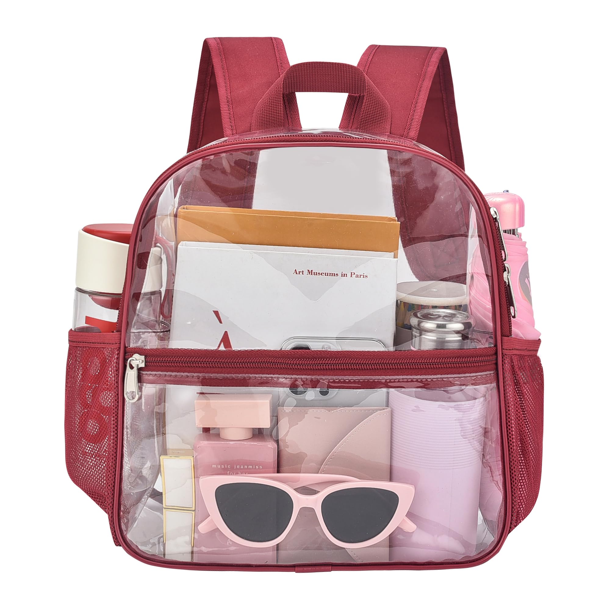 Clear Backpack for Stadium Events Sports Fan Backpack Stadium Bag 12x6x11