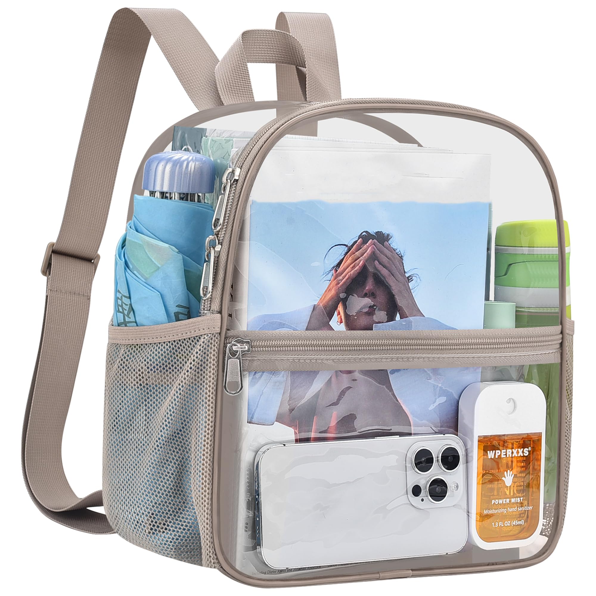Clear Backpack for Stadium Events Sports Fan Backpack Stadium Bag 12x6x11