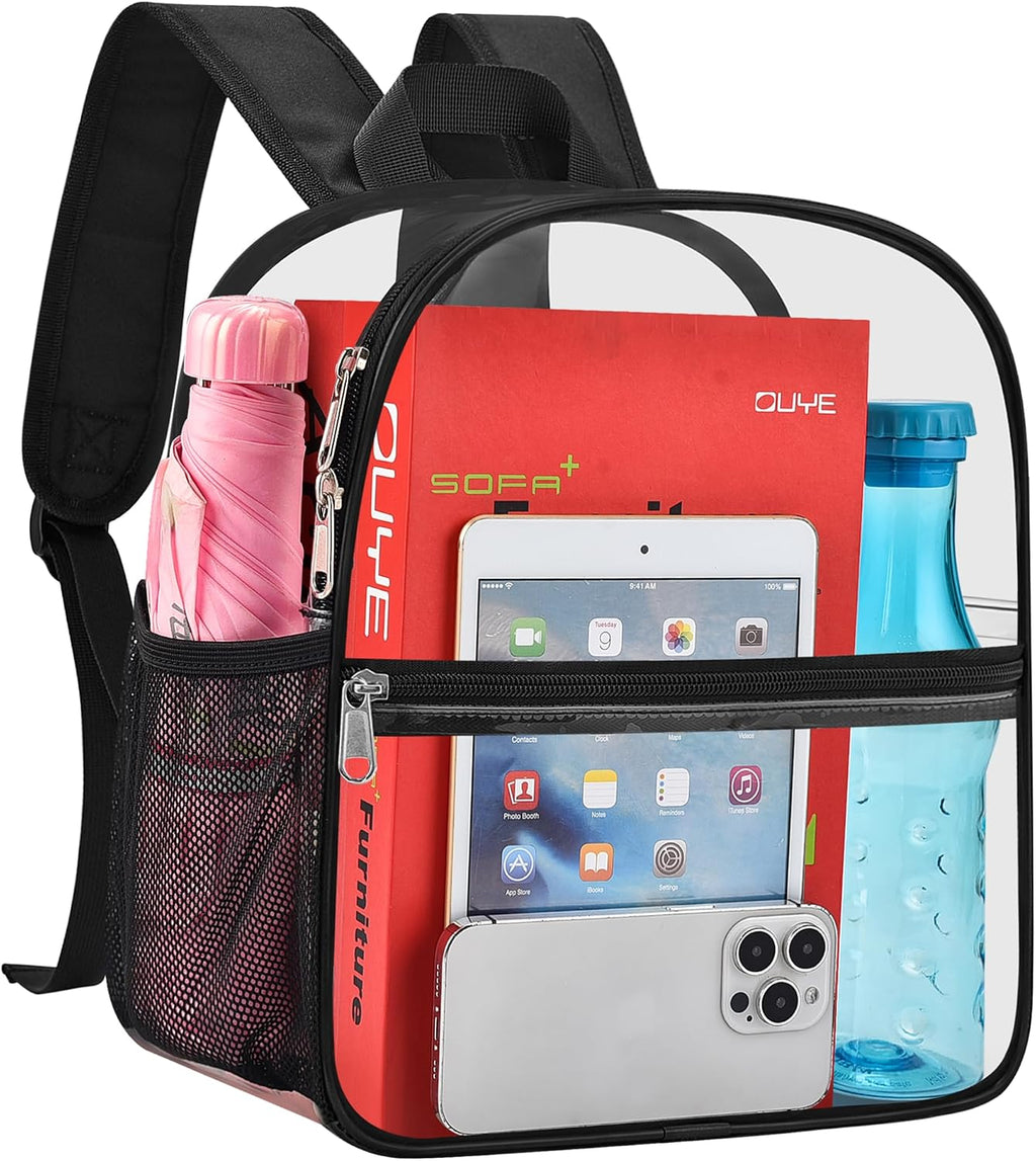 Clear Backpack for Stadium Events Sports Fan Backpack Stadium Bag 12x6x11