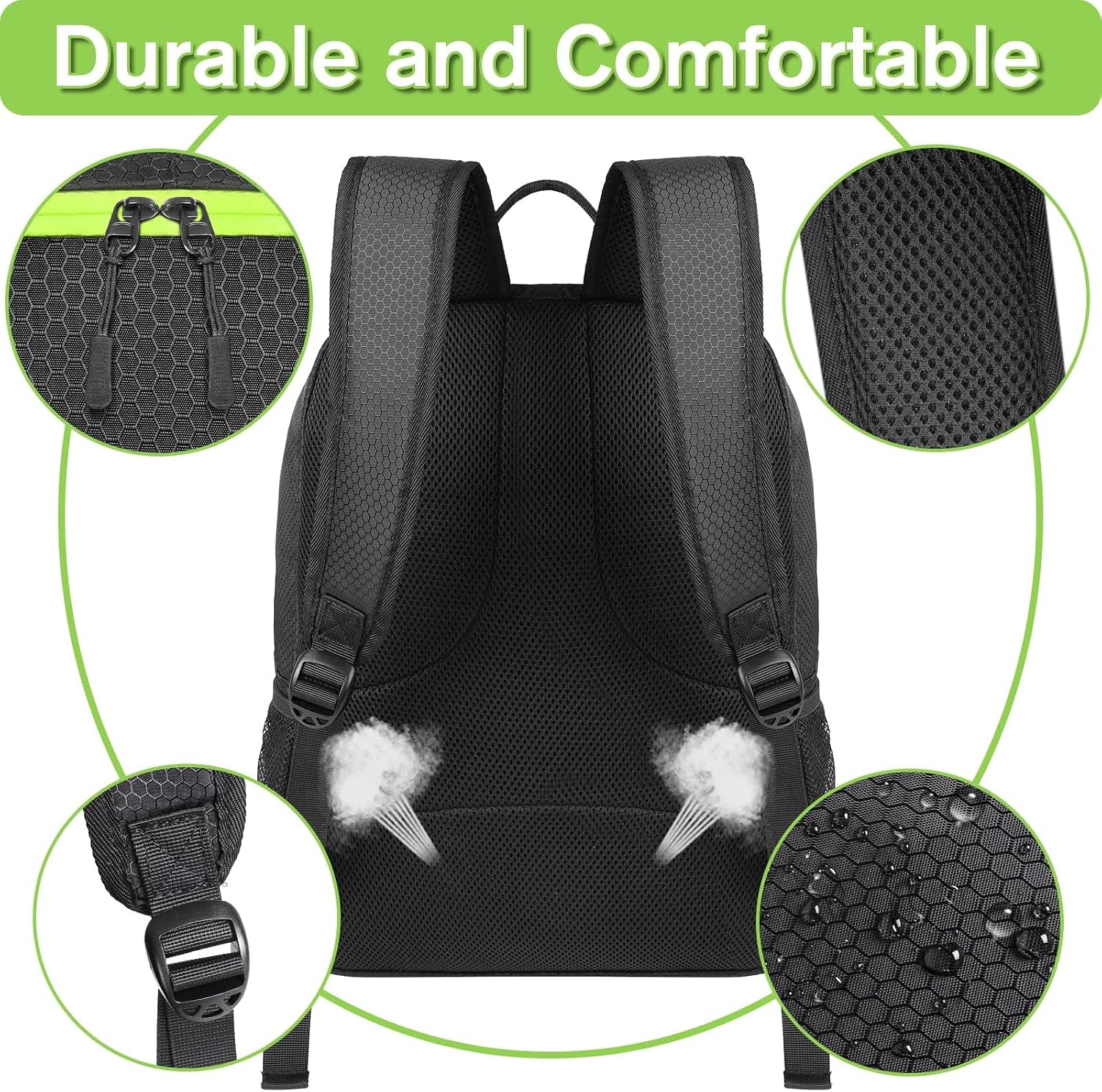 YOREPEK Soccer Backpack, Soccer Bag with Ball Holder and Shoe Compartment
