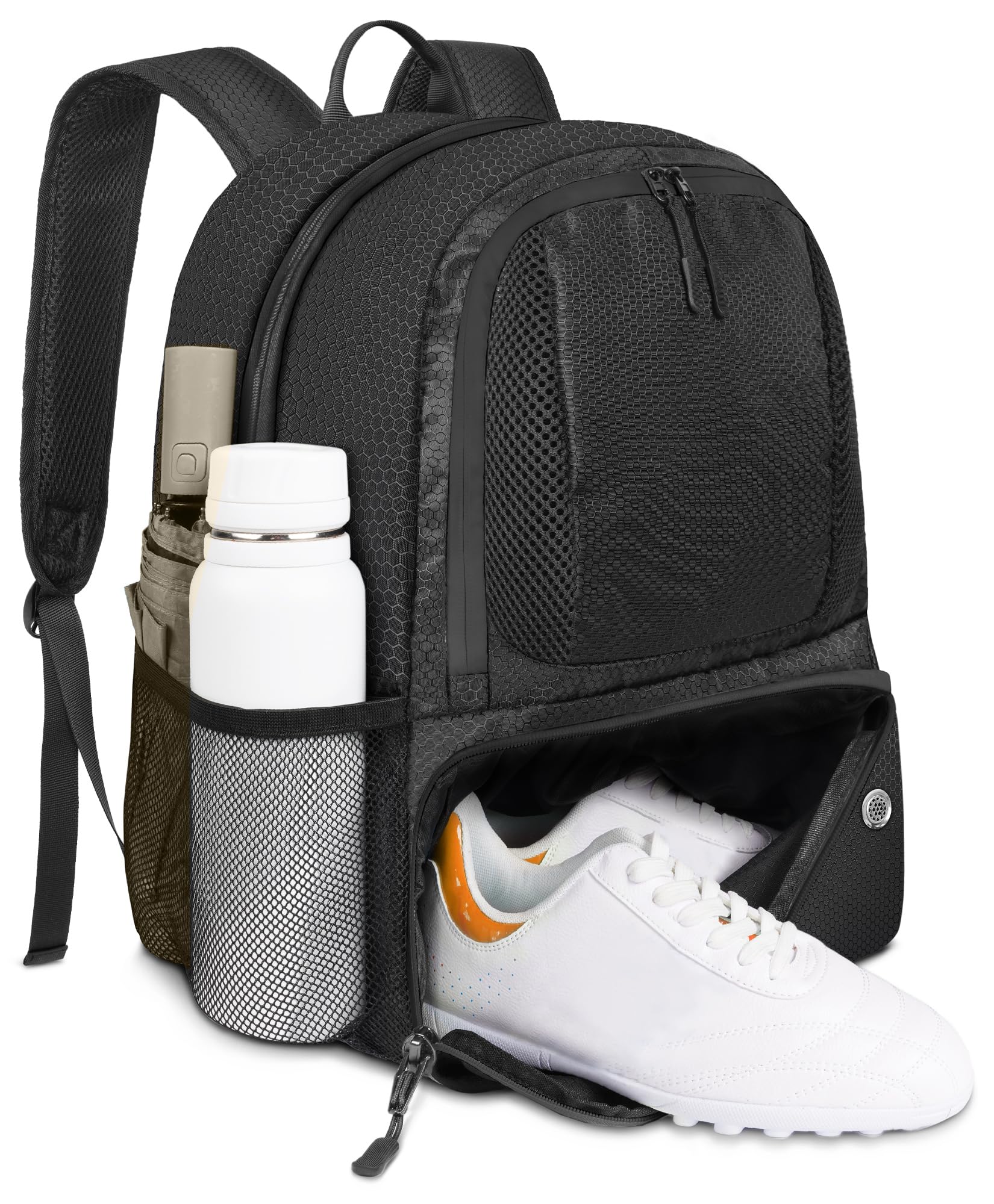 YOREPEK Soccer Backpack, Soccer Bag with Ball Holder and Shoe Compartment