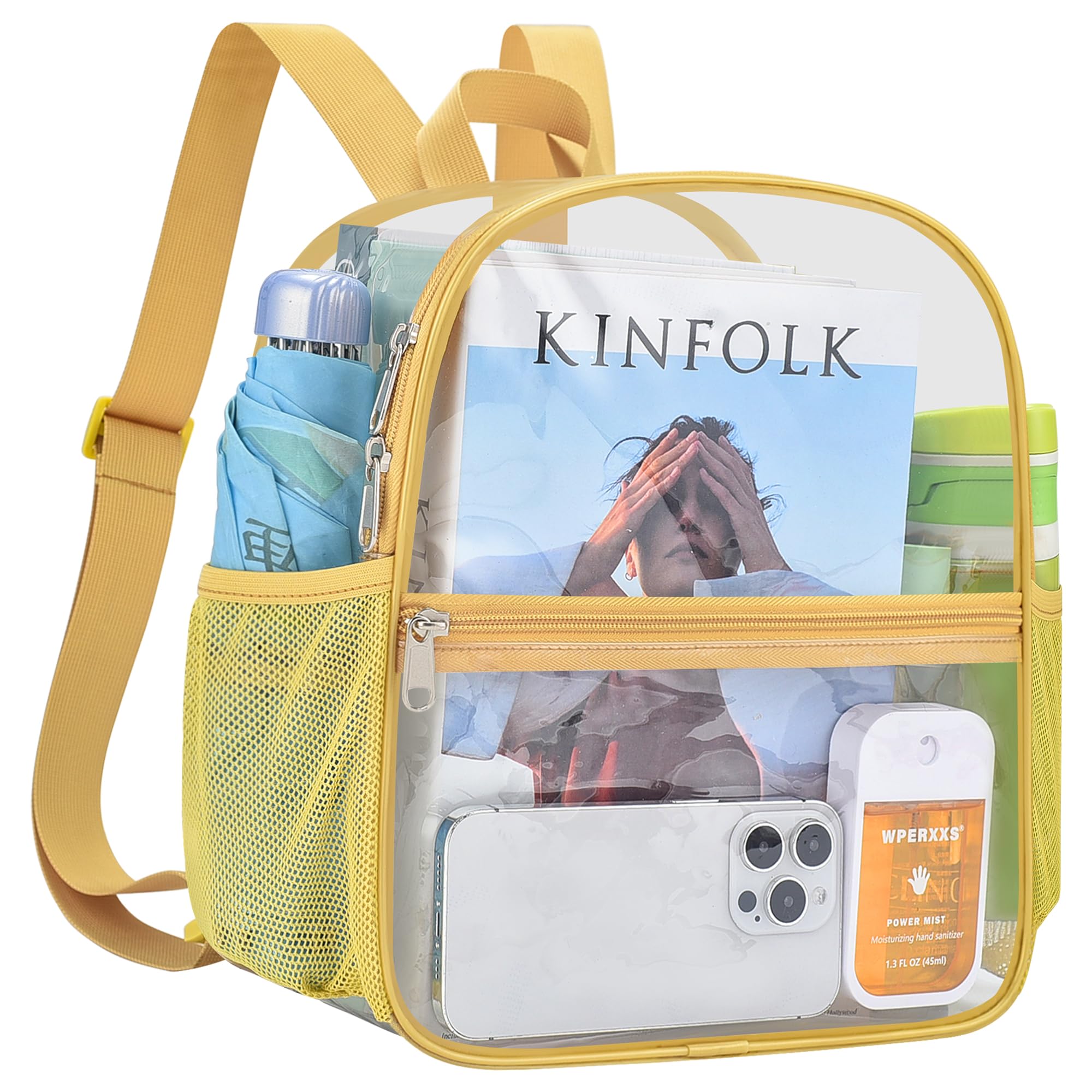 Clear Backpack for Stadium Events Sports Fan Backpack Stadium Bag 12x6x11
