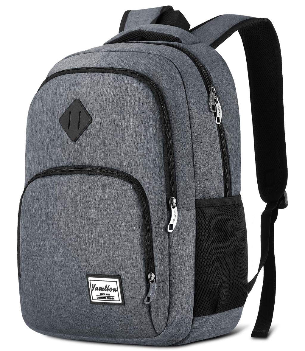 YAMTION Backpack for Men and Women,School Backpack for Teenager,15.6 inch Laptop Bookbag with USB Charging port for Business Work College Travel Trip