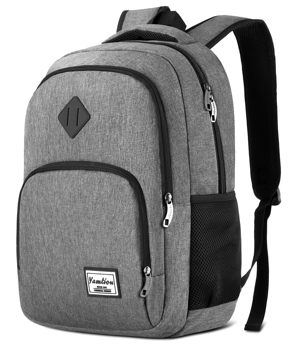 YAMTION Backpack for Men and Women,School Backpack for Teenager,15.6 inch Laptop Bookbag with USB Charging port for Business Work College Travel Trip