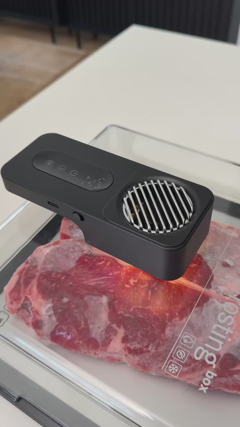 Timable Defrosting Tray for Frozen Meat, BBQ Defrost Tray for Frozen Meat